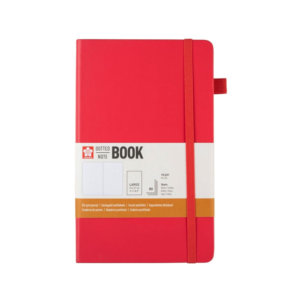 Dotted Notebook 13 x 21 cm - Sakura - Plum Blossom, hardcover, 140 g/m2