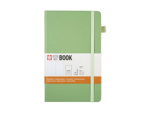 Dotted Notebook 13 x 21 cm - Sakura - Pale Patina, hardcover, 140 g/m2