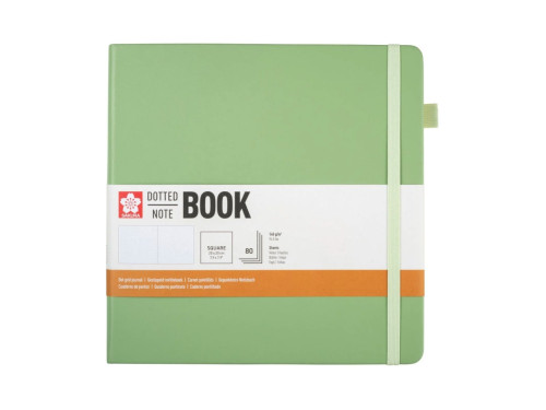 Dotted Notebook 20 x 20 cm - Sakura - Pale Patina, hardcover, 140 g/m2