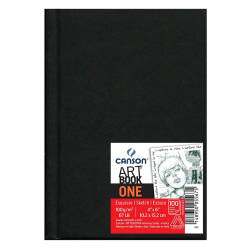 Szkicownik Art Book One 10,2 x 15,2 cm - Canson - czarny, 100 g/m2, 100 ark.