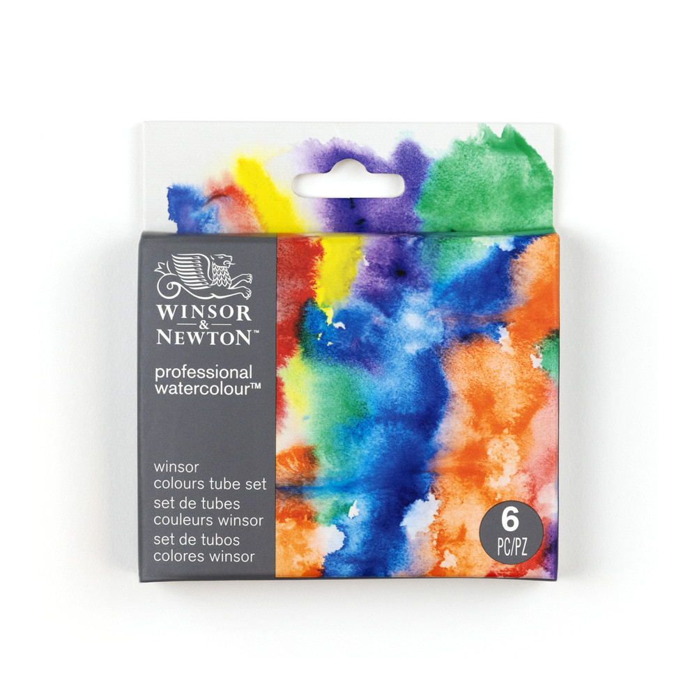 Zestaw akwareli Professional Winsor - Winsor & Newton - 6 x 5 ml