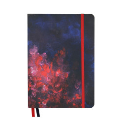 Dotted notebook Fire in the Night A5 - Devangari - softcover, 120 g/m2