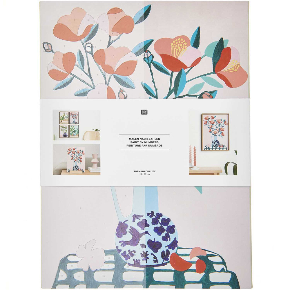 Set for painting by numbers - Rico Design - Camelia