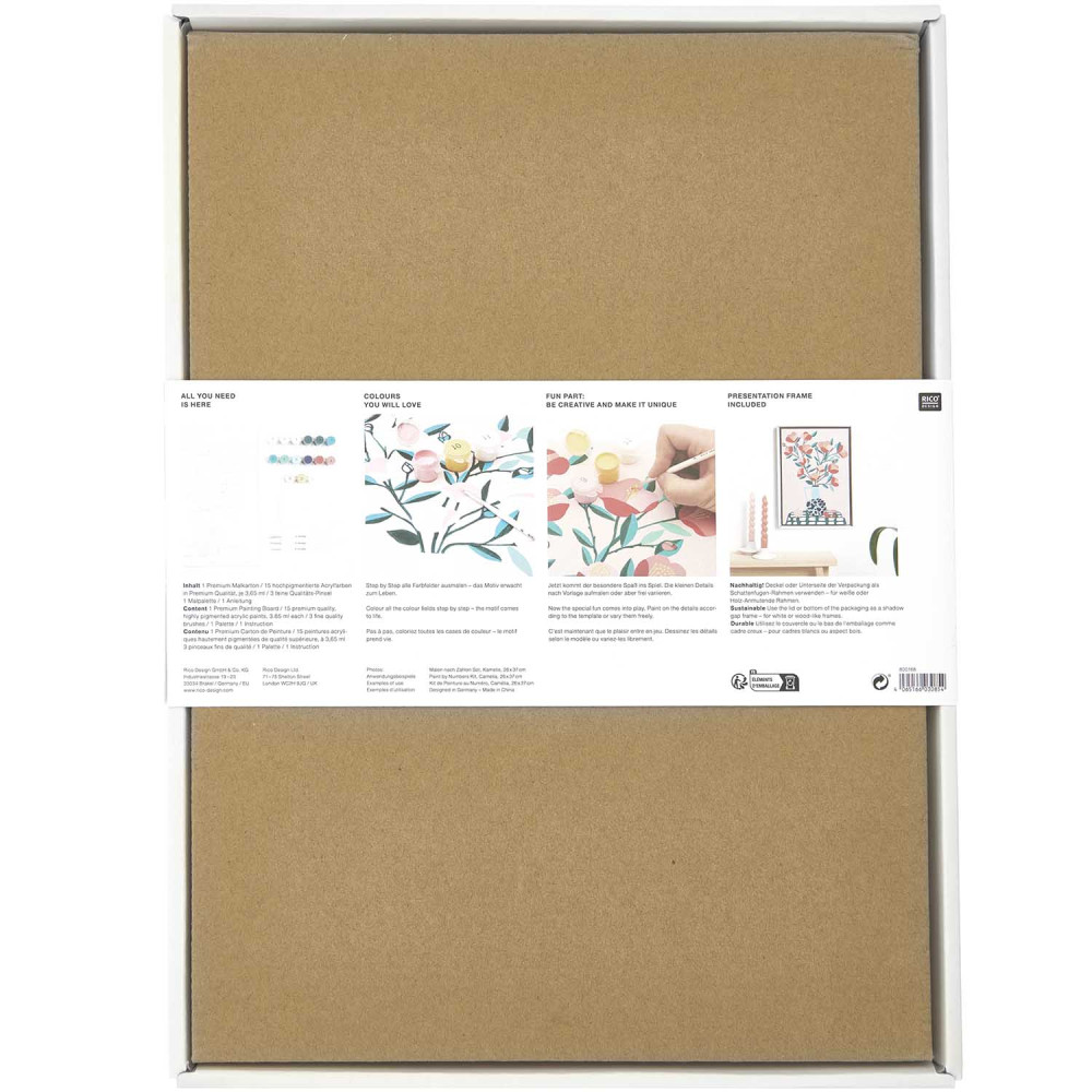 Set for painting by numbers - Rico Design - Camelia