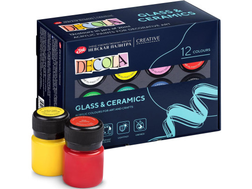 Set of acrylic glass and porcelain paints Decola - St. Petersburg - 12 colors x 20 ml