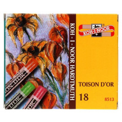 Zestaw pasteli suchych Toison D'or - Koh-I-Noor - 18 kolorów