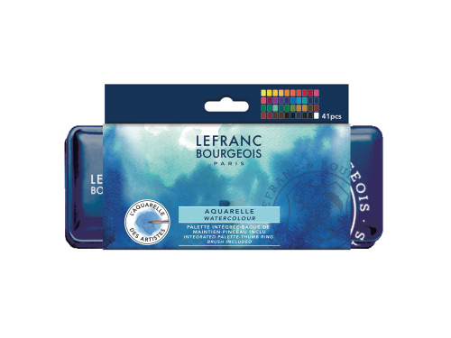 Watercolor half-pans set - Lefranc & Bourgeois - 41 pcs.