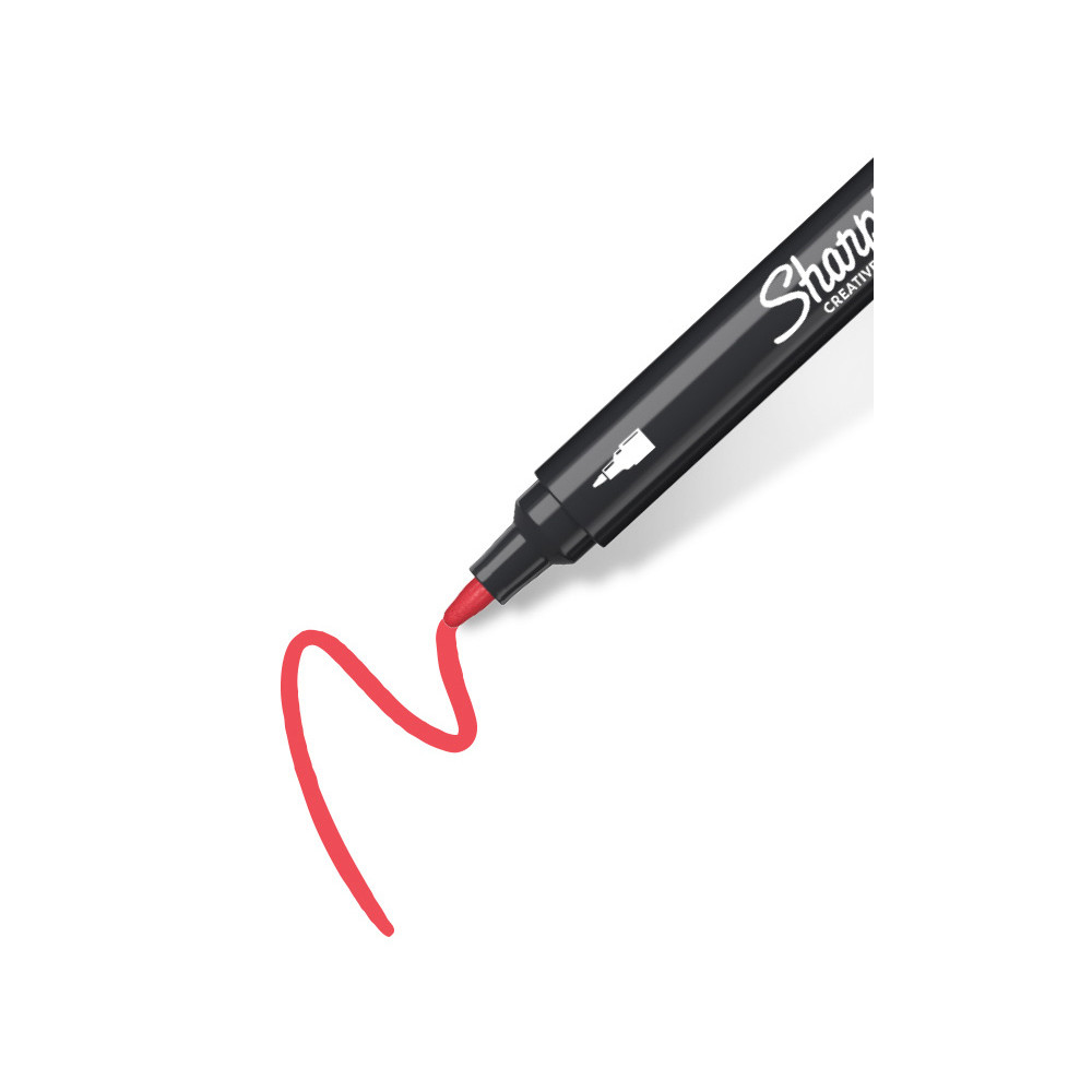 Marker akrylowy - Sharpie - Red, 2,5 mm