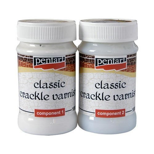 Two Component Lacquer Cracks Classic Pentart 2x100 Ml Two Component Lacquer Cracks Classic Pentart 2x100 Ml