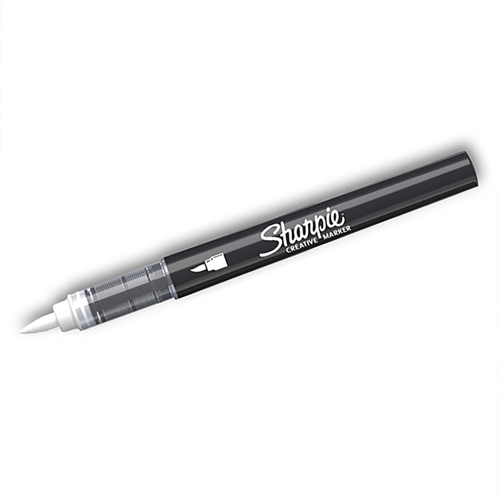 Marker akrylowy pędzelkowy Brush - Sharpie - White