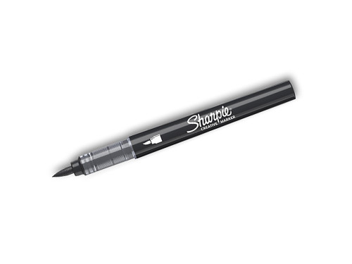 Marker akrylowy pędzelkowy Brush - Sharpie - Black