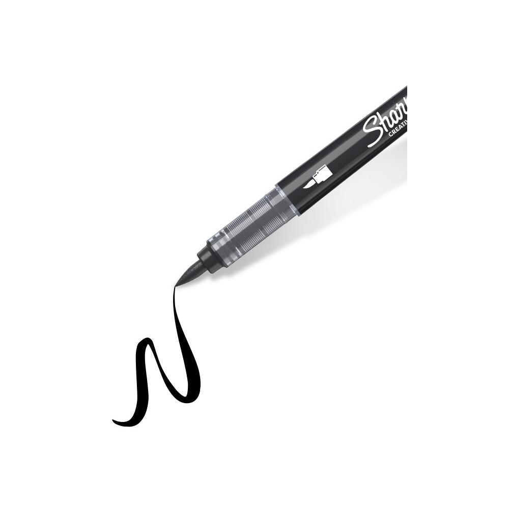Marker akrylowy pędzelkowy Brush - Sharpie - Black