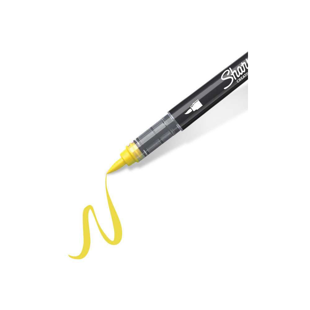 Marker akrylowy pędzelkowy Brush - Sharpie - Yellow