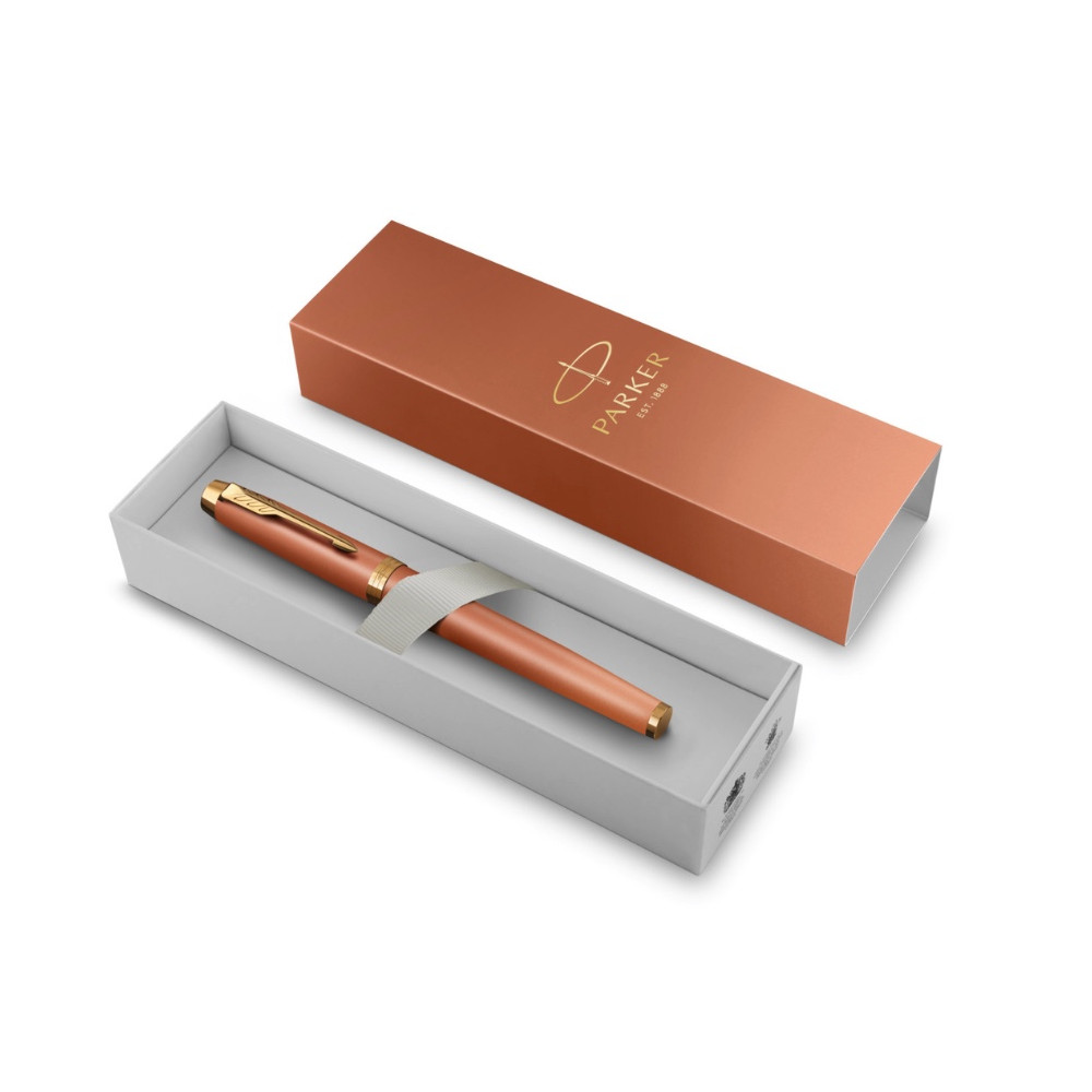 Pióro wieczne IM Rituals z etui - Parker - Orange & Gold Trim, F