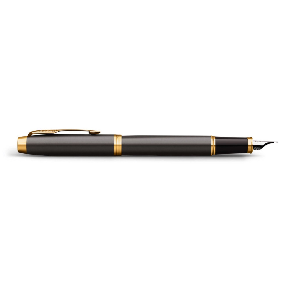 Pióro wieczne IM w etui - Parker - Grey Core & Gold Trim, F