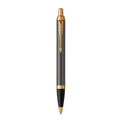 Ballpoint pen IM - Parker - Grey Core & Gold Trim