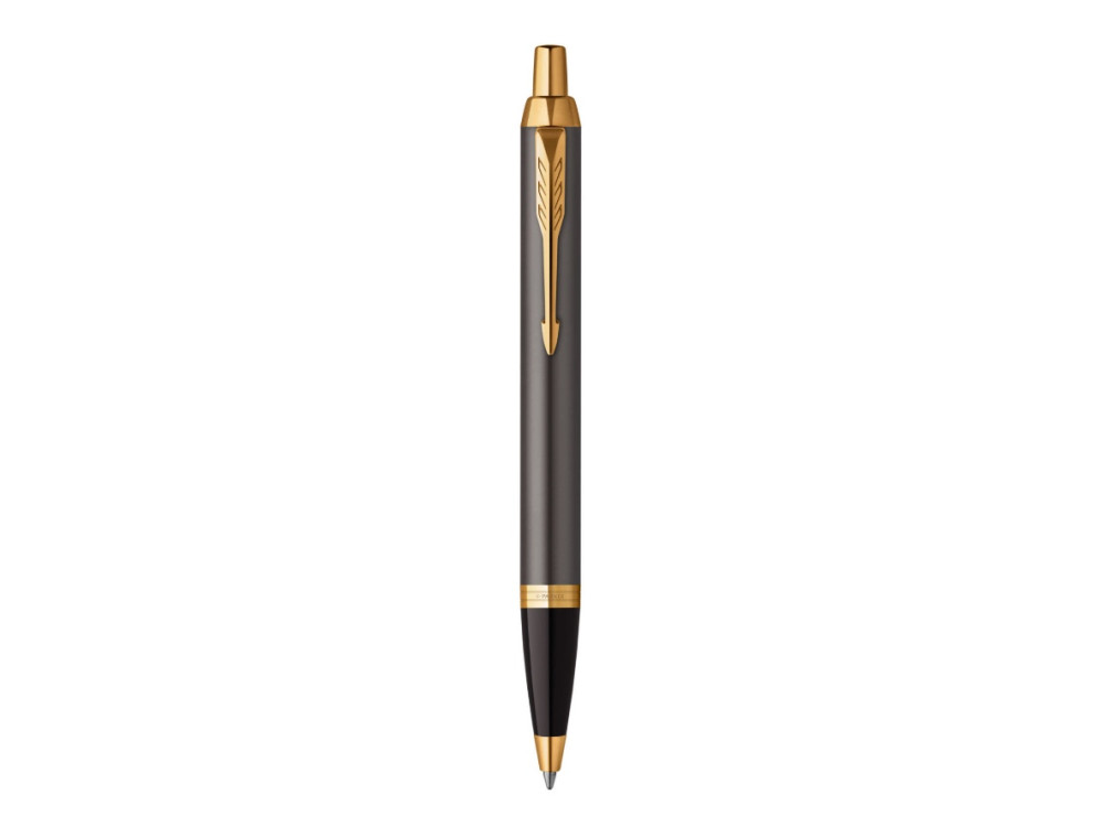 Ballpoint pen IM - Parker - Grey Core & Gold Trim