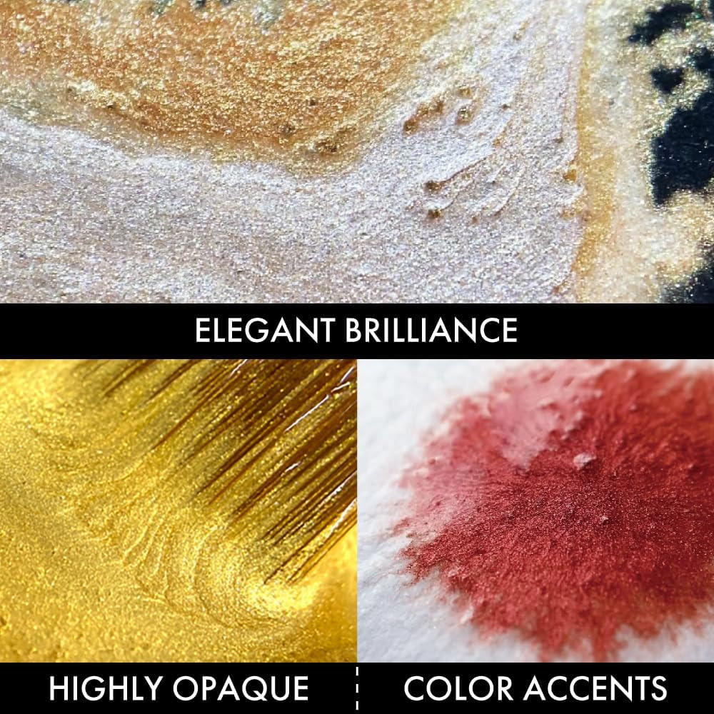 Set of watercolor Gansai Tambi Metallic II Limited Edition paints - Kuretake - 24 pcs.