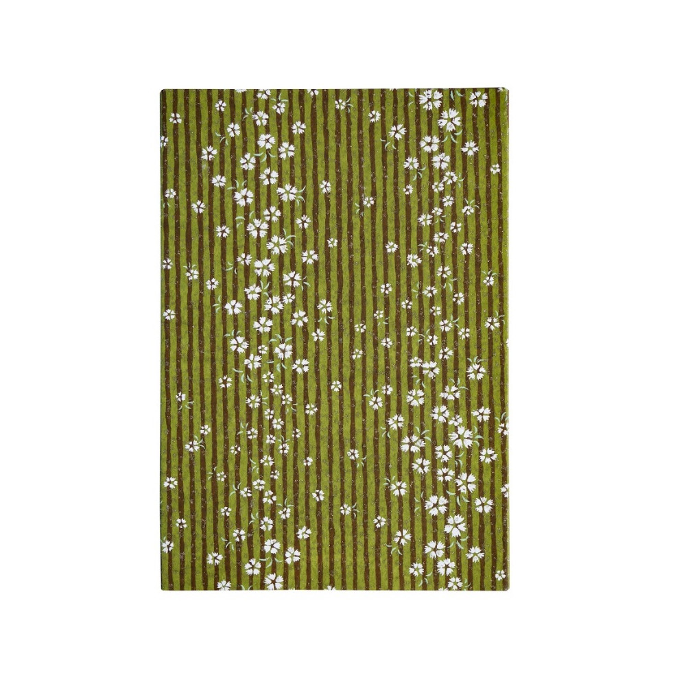 Accordion notebook Goshuincho 12,5 × 18 cm - Kuretake - Green, hardcover, 95 g/m²