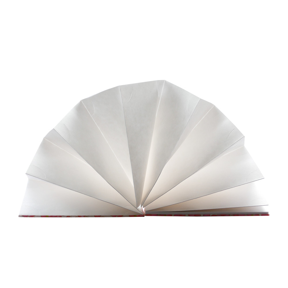 Accordion notebook Goshuincho 12,5 × 18 cm - Kuretake - Pink, hardcover, 95 g/m²