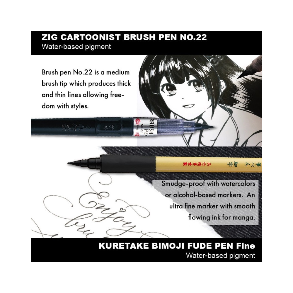 Illustration Basic Set 2 Inktober 2025 - Kuretake - 5 pcs.