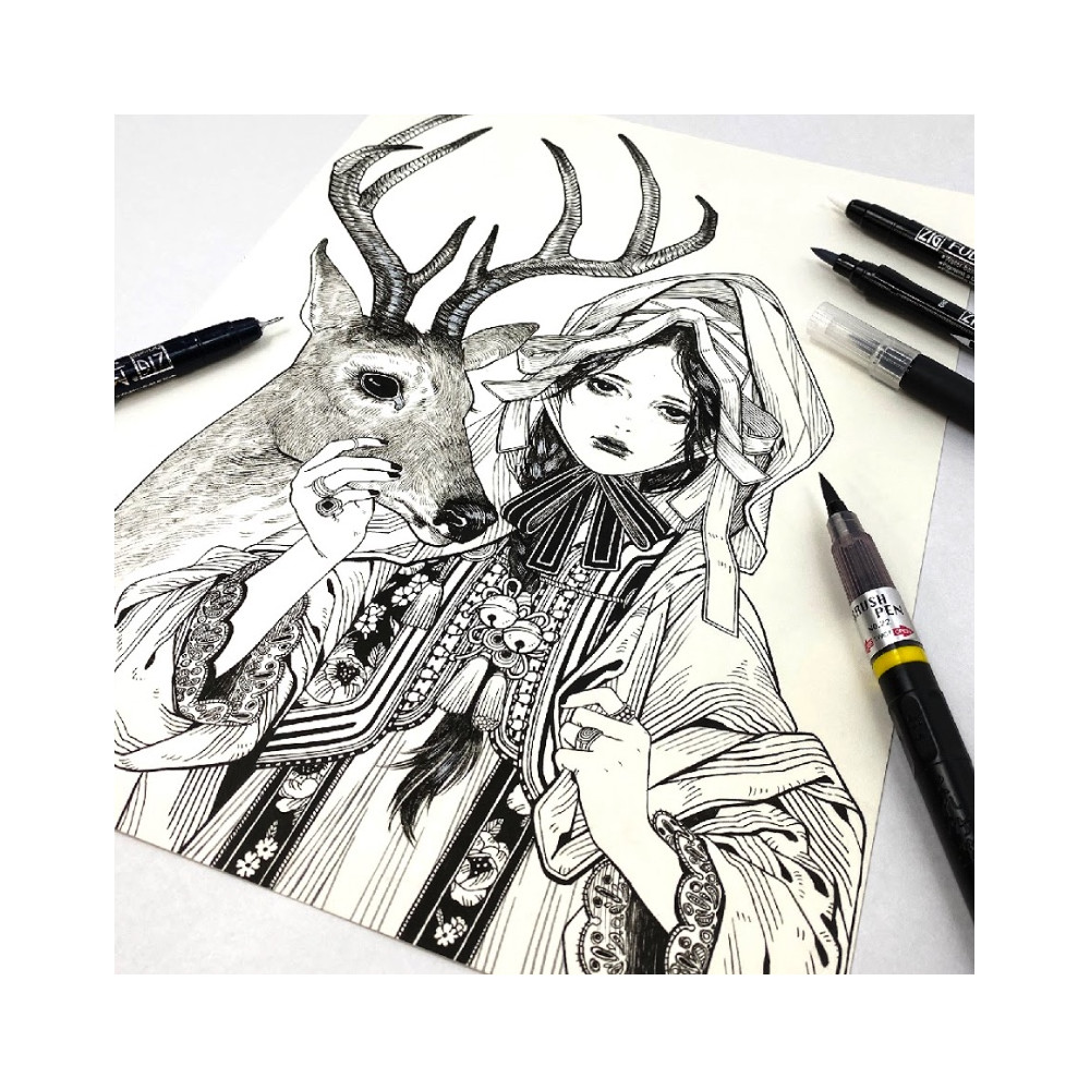 Illustration Basic Set 2 Inktober 2025 - Kuretake - 5 pcs.