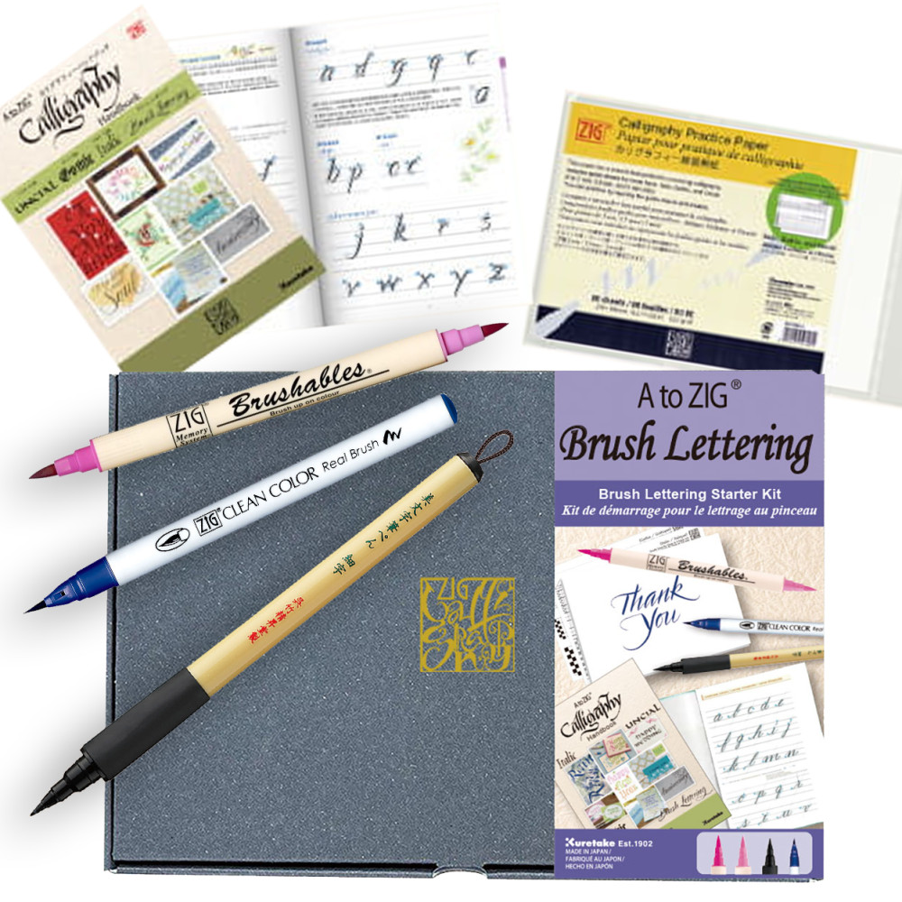 Brush Lettering Starter Set - Kuretake - 5 pcs.