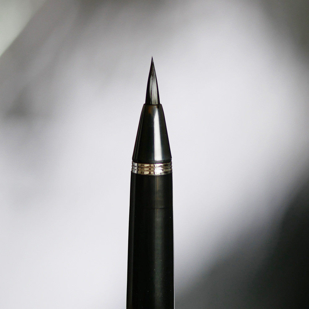 Pióro pędzelkowe do kaligrafii Mannen Mouhitsu - Kuretake - Navy