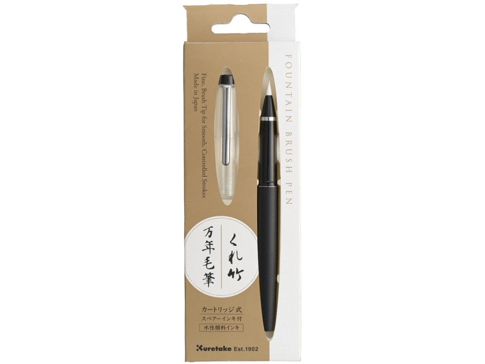 Mannen Mouhitsu calligraphy fountain pen - Kuretake - Black