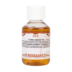 Olej lniany polimeryzowany standolej - Renesans - 100 ml