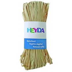 Rafia dekoracyjna - Heyda - naturalna, 50 g