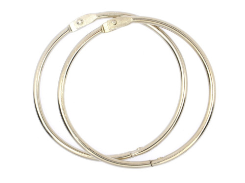 Kółka do albumów metalowe, zamykane - Simply Crafting - srebrne, 63 mm, 2 szt.