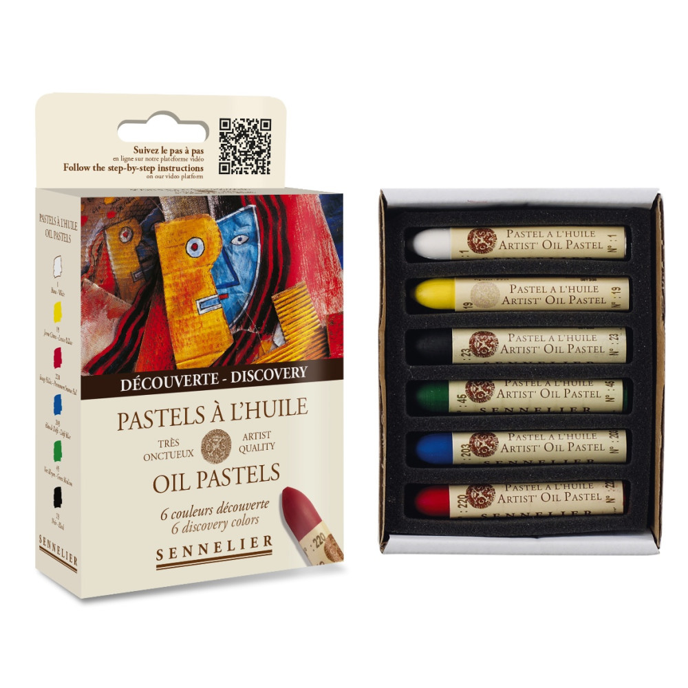 Set of Discovery Artist' Oil Pastels - Sennelier - 6 pcs.