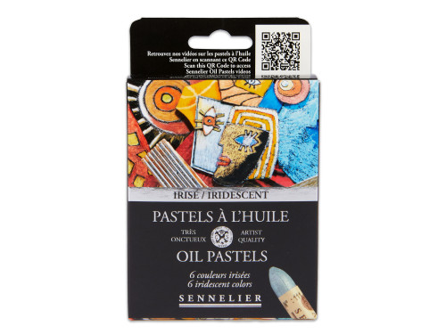Set of Iridescent Artist' Oil Pastels - Sennelier - 6 pcs.