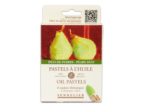 Set of Pears Duo Artist' Oil Pastels - Sennelier - 6 pcs.
