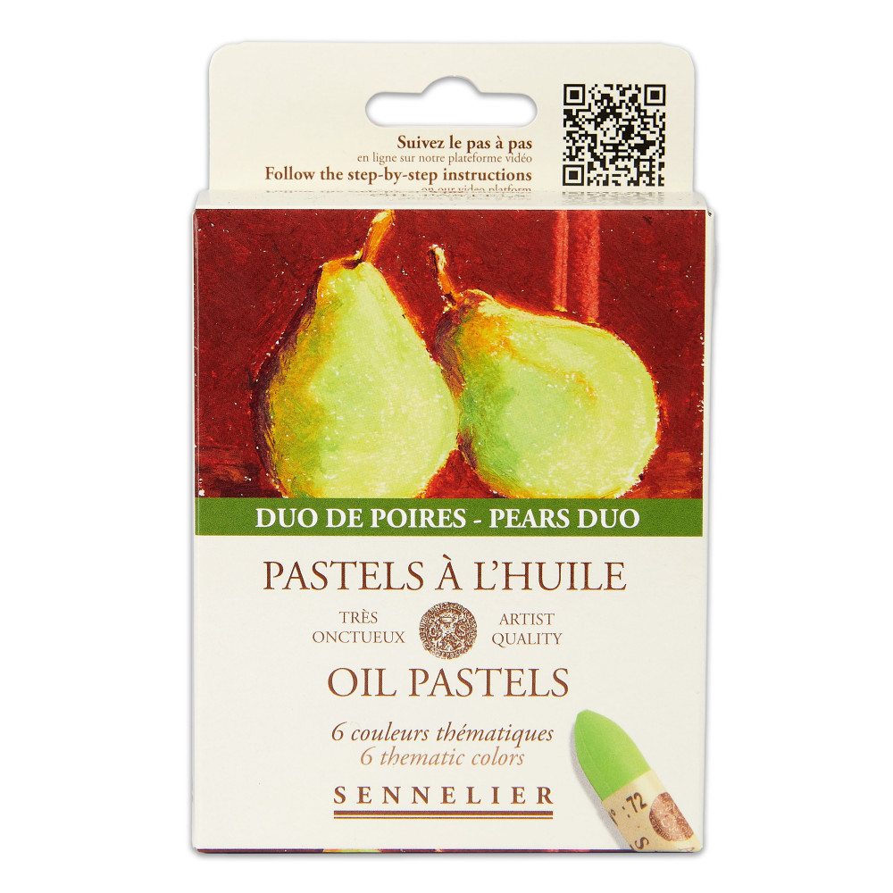 Set of Pears Duo Artist' Oil Pastels - Sennelier - 6 pcs.