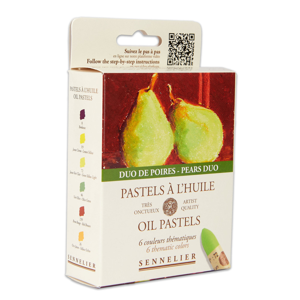 Set of Pears Duo Artist' Oil Pastels - Sennelier - 6 pcs.