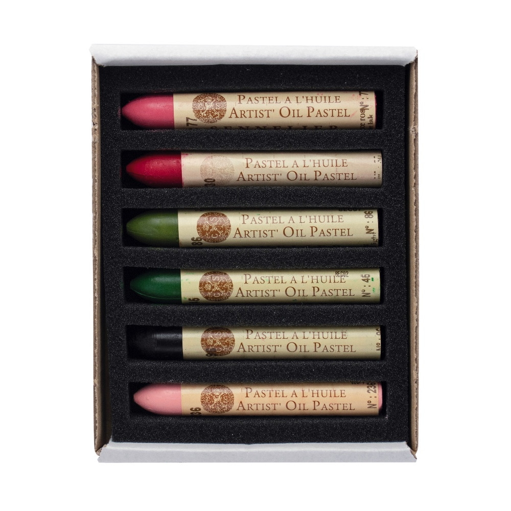 Set of Rose in Bloom Artist' Oil Pastels - Sennelier - 6 pcs.