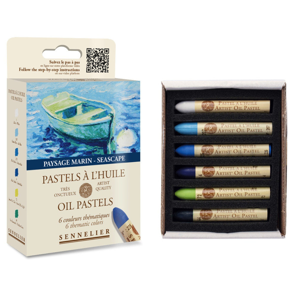Set of Seascape Artist' Oil Pastels - Sennelier - 6 pcs.