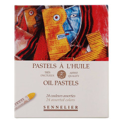 Set of Assorted Colors Artist' Oil Pastels - Sennelier - 24 pcs.