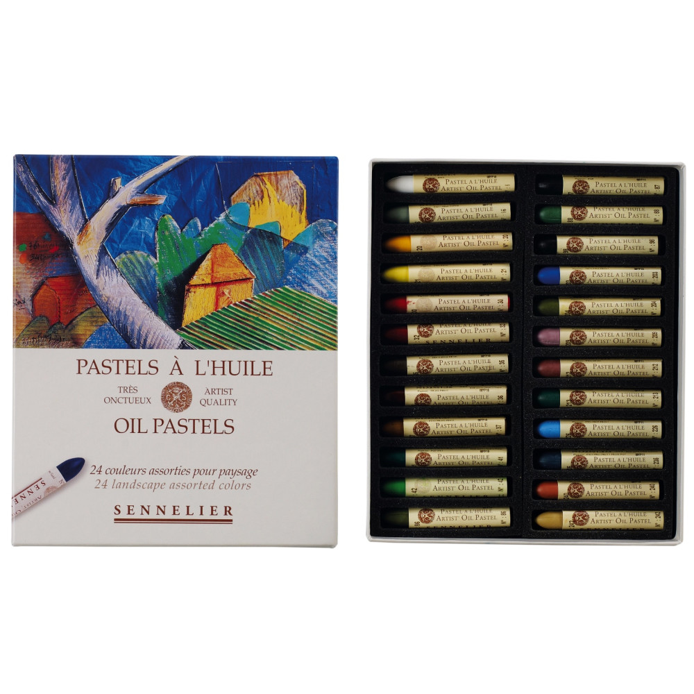 Set of Landscape Artist' Oil Pastels - Sennelier - 24 pcs.