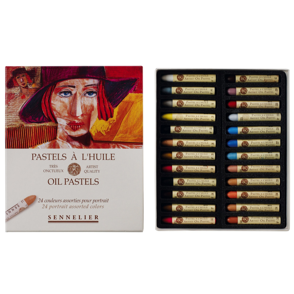 Set of Portrait Artist' Oil Pastels - Sennelier - 24 pcs.