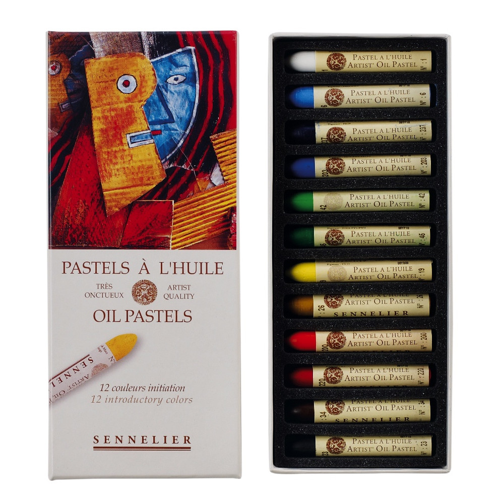 Set of Introductory Artist' Oil Pastels - Sennelier - 12 pcs.