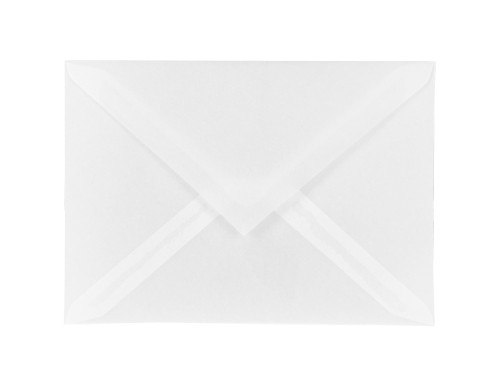 Cleartrans transparent envelope 110 g - C6, White