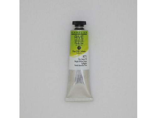 Rive Gauche fine oil paint - Sennelier - 871, Bright Yellow Green, 40 ml