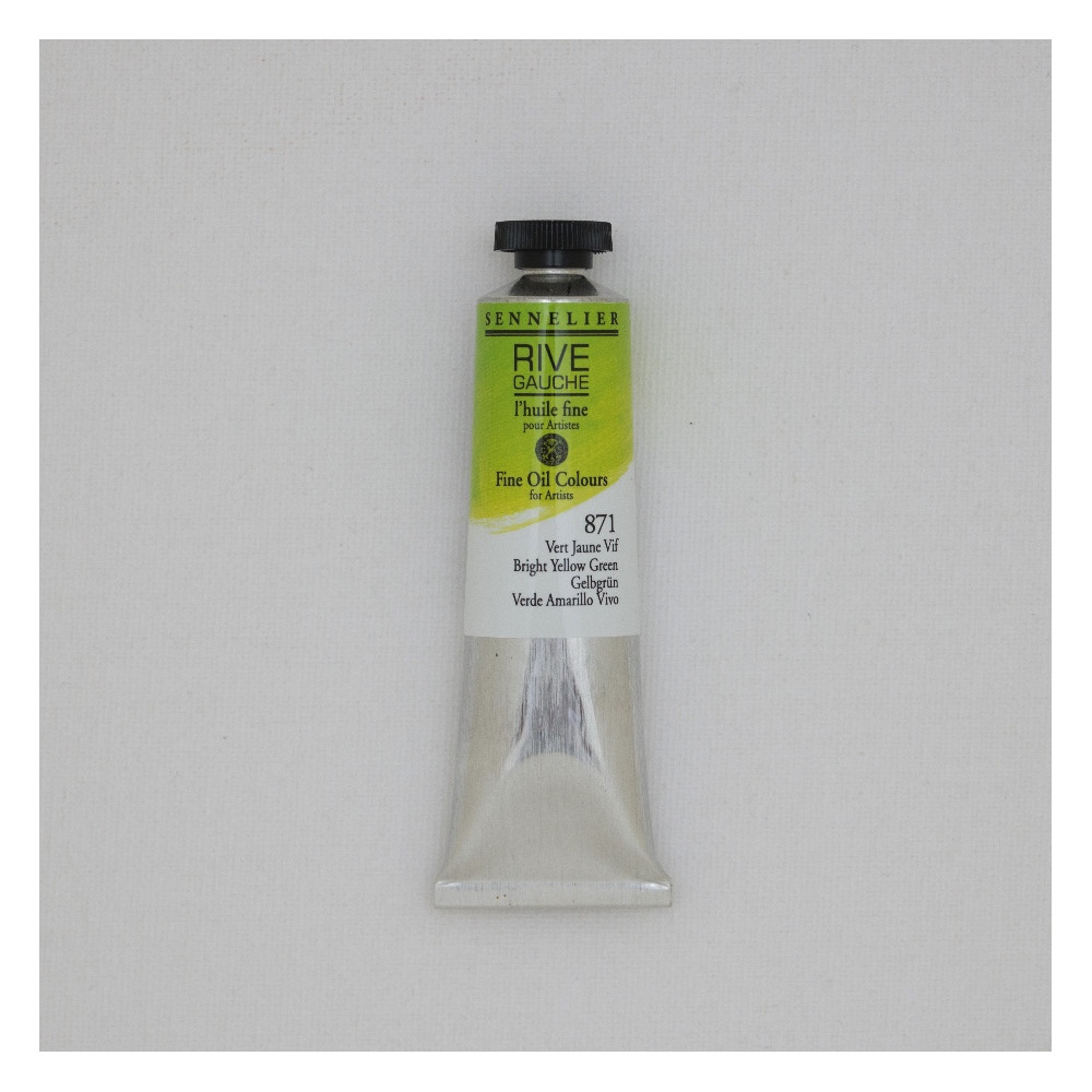Rive Gauche fine oil paint - Sennelier - 871, Bright Yellow Green, 40 ml