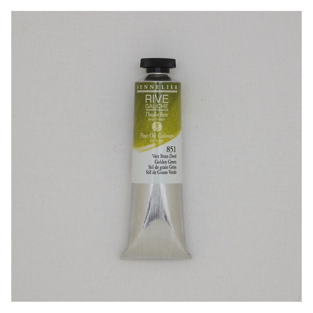 Rive Gauche fine oil paint - Sennelier - 851, Golden Green, 40 ml