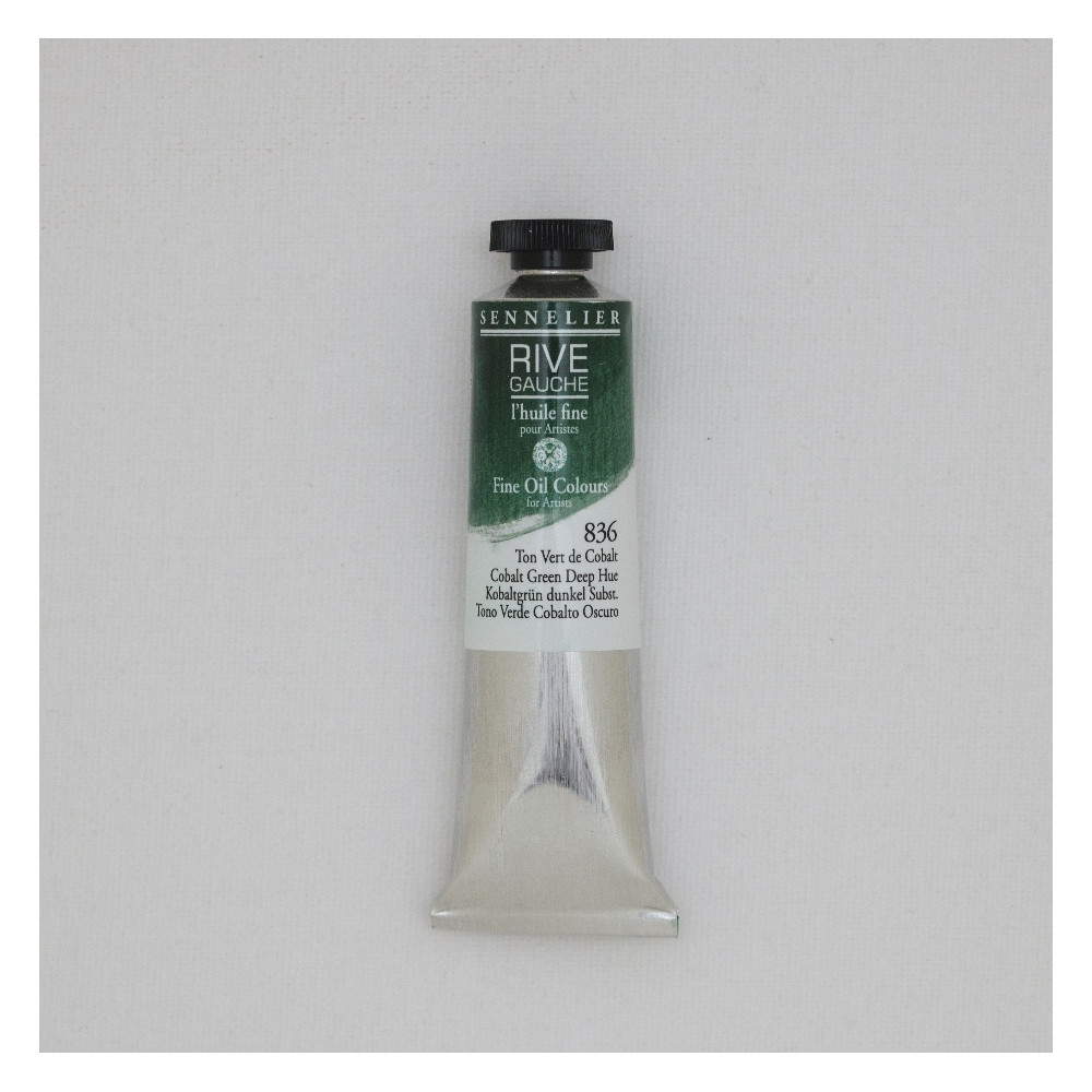Farba olejna Rive Gauche - Sennelier - 836, Cobalt Green Deep Hue, 40 ml