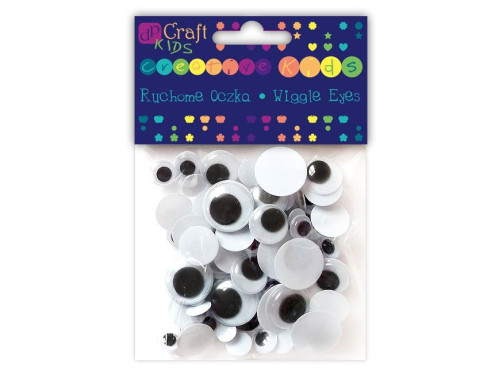 Ruchome oczka - DpCraft - okrągłe, 75 szt.