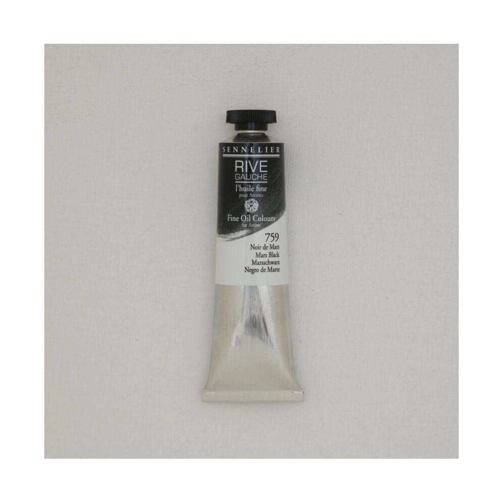Farba olejna Rive Gauche - Sennelier - 759, Mars Black, 40 ml